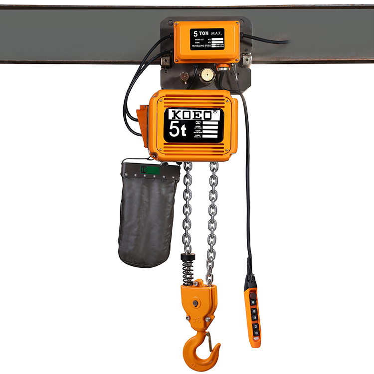 G80 Grade Alloy Steel Chain Three Phase Electric Hoists IP55 Heavy Duty Electric