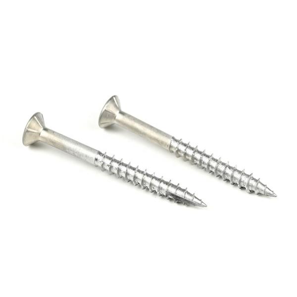 SUS410 Pozidriv 50mm Flat Head Chipboard Screw for Cement Fiberboard Installation