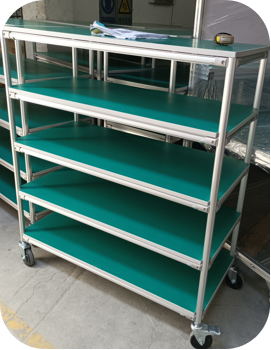 Trolley/Lean pipe workbench/Assembly line
