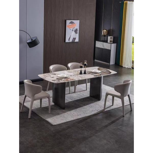 роскошные столовые комплекты для отдыха современные прямоугольные столы и 8 стульев