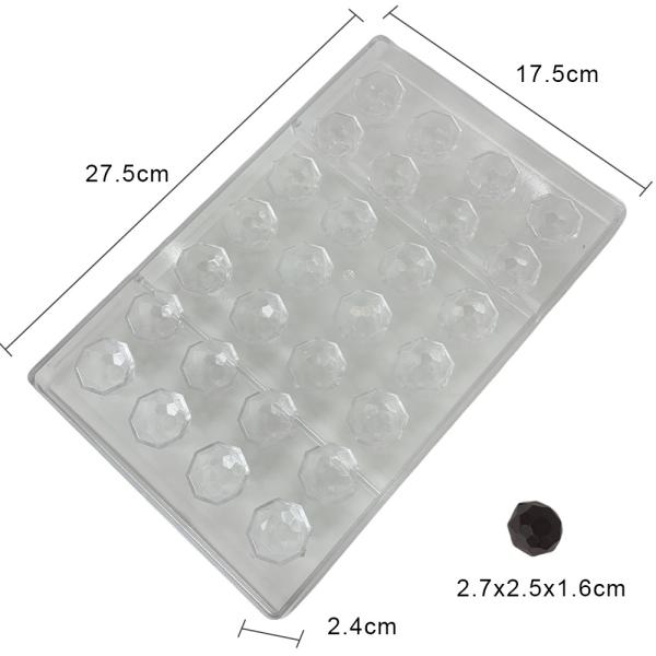 MHC Hard Plastic Small Chocolate Pastry Mold Bpa Free Food Grade Silicone