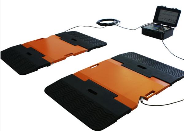 800*430 Portable Axle Weigh Scales , 50T Wireless Truck Scales