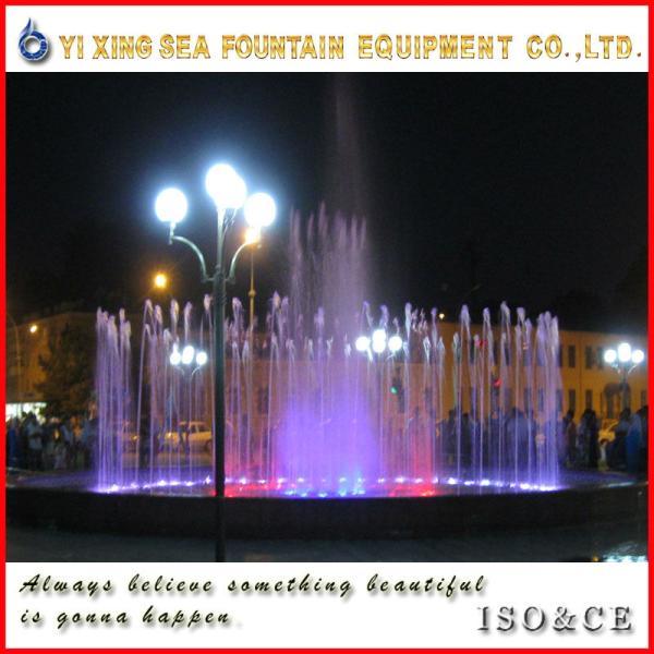 Entertainment equipment large music water fountains with led waterproof lights