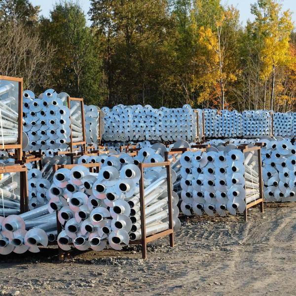 Sistema de fundação de pilha de aço pré-fabricado galvanizado por imersão a quente parafuso de âncora helicoidal parafuso
