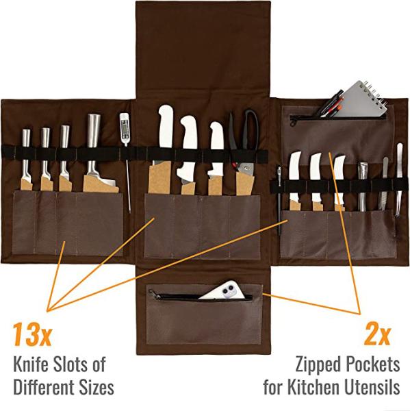 Zero Tolerance Knife Storage Bag Crossbody Backpack Custom Chefs 37x30