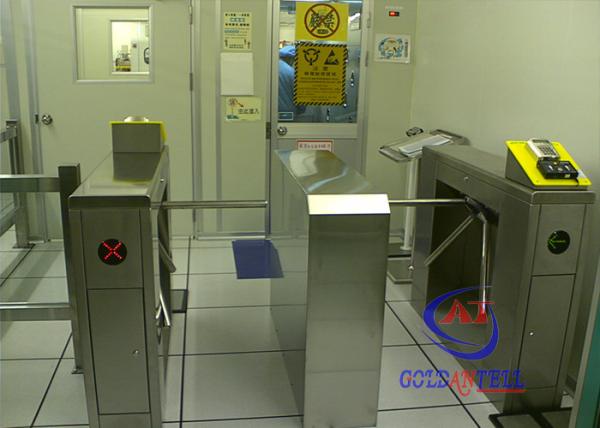 Tripod arms alarm function turn style door biometric IC card fingerprint