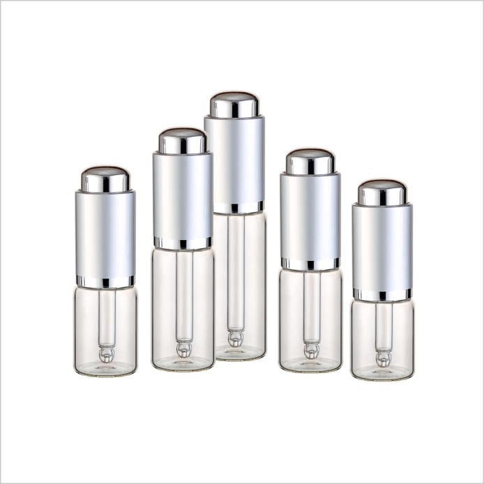 крышка капельницы прессы стеклянной бутылки 7ml 8ml 10ml 12ml 15ml косметическая серебряная