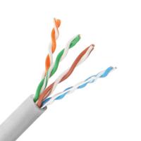 Cabo ethernet exterior de LAN Cable With Messenger Unshielded dos ethernet do gato 5e UTP