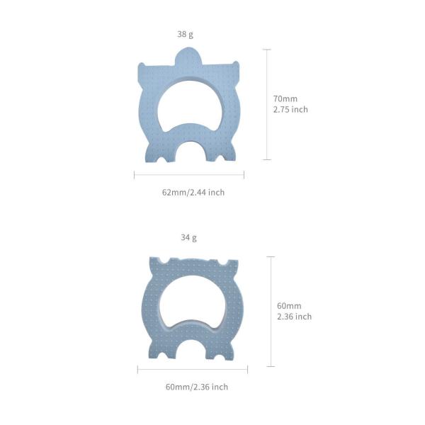 Infants Silicone Dominoes 10 Pieces Baby Silicone Toys Entertaining