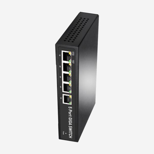 Interruptor esperto fácil 10 do gigabit de 5 portos 100 1000base-T 802.1Q VLAN QoS
