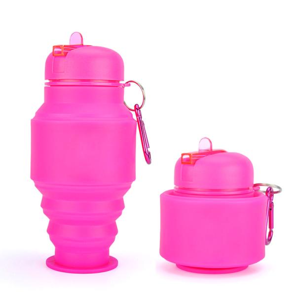 Путешествие Портативный спортивный складной бутылка с водой Силикон многоразовый протекающий складной для тренажерного зала