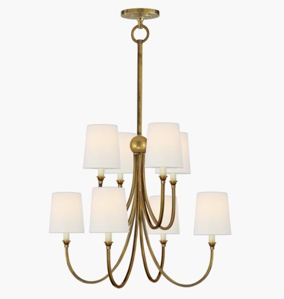 TOB 5010 Reed Large Chandelier Bronze / Polished Nickel / Antique Nickel / Hand-Rubbed Antique Brass