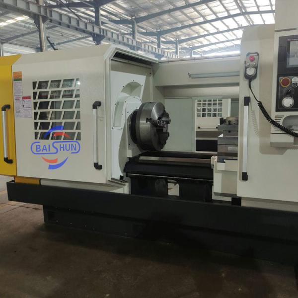 QK1327X1500 Le tour de filtrage de tuyaux CNC 280 mm Fuseau de forage 800 mm Balancement