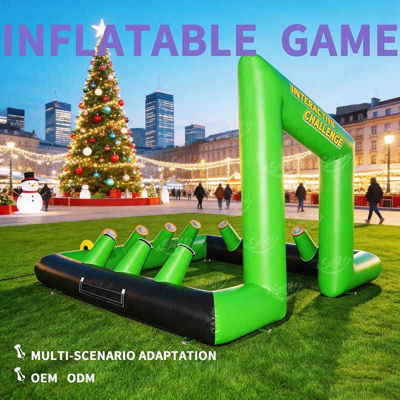 Commercial Grade Inflatable Interactive Challenge Game IPS Light Chase Party Rental Outdoor Sport Inflatable Game