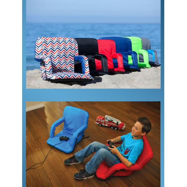 20'', 23'', 25'' Extra Wide 6 Positions Seat Folding Stadium Chair Sport Stadium Seat