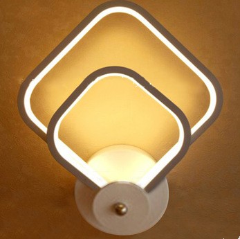 Wall Lamp Black Acrylic Iron Cool  White  Aluminum Creative Corrior  Lamp
