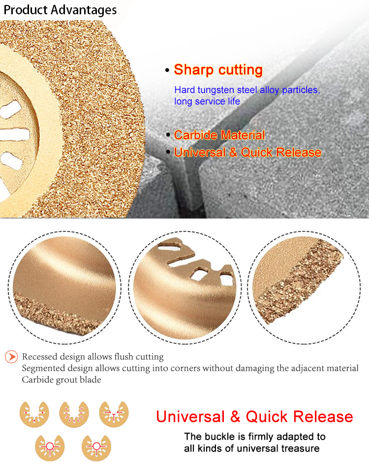 MPA 80mm Oscillating Multi Purpose Tool Blades Quick Release