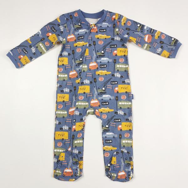 Newborn Bodysuit Rompers with Zipper Close and Printing Pattern in Customized Color
