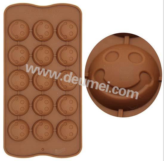 Funny Design Food Grade Smile Face Mini Silicone Chocolate Mold Great For Children