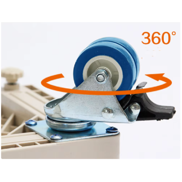 High Quality OEM ODM Customized 2 Inch 50mm Zinc Coated Steel Dual Twin Wheel Casters With Brake