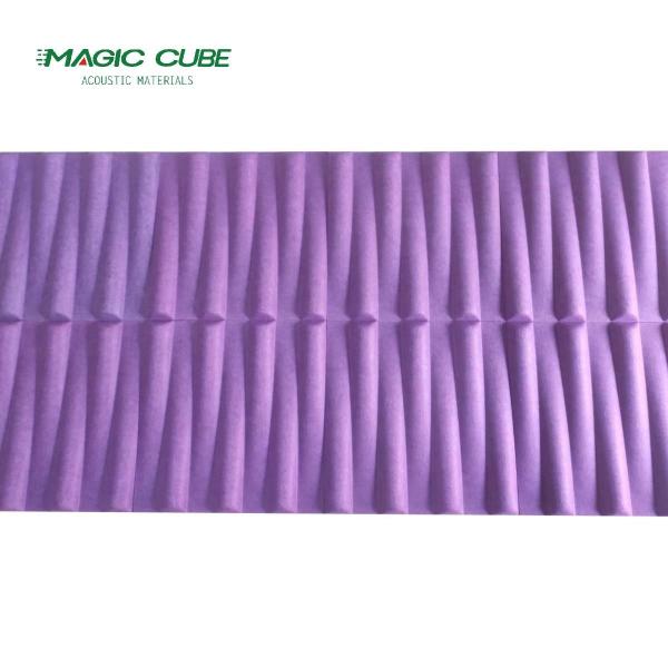 Polyester Fiber Soundproof 3D Wall Panels For Bass Insulation And Padding