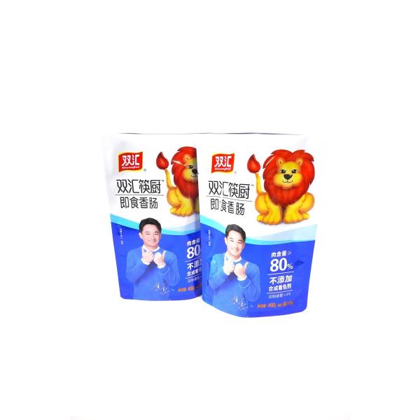 Sécurité emballage alimentaire en aluminium plastique de bonne qualité sac à sacs pour les saucisses