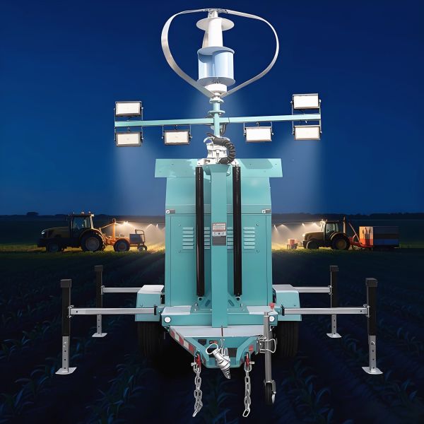 Quick Deployment Foldable Design Solar Lighting Towers Eco Friendly Both Portable Outdoor Light Tower