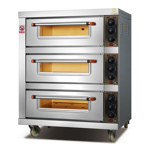 Fogão a gás de 4 bocas de aço inoxidável com vidro conjunto de panelas holandês forno giratório