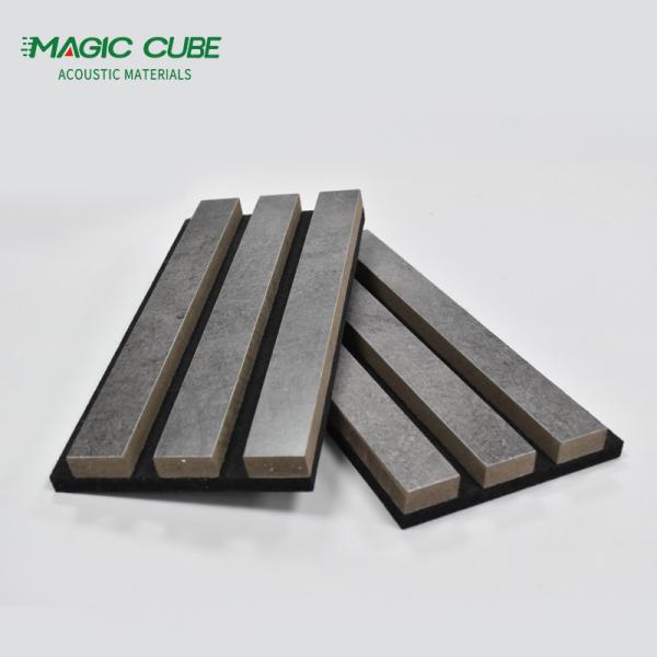 Fire Retardant Wooden Slat Acoustic Panels with Polyester Fiber Base