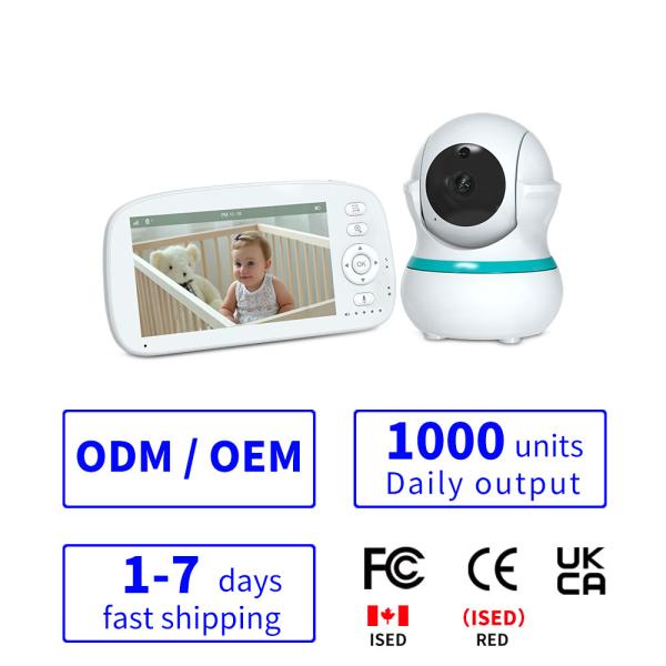 High Definition Video Infant Monitor for Professional Monitoring 5m IR Range and 0.85kg Weight Power Source Type Included