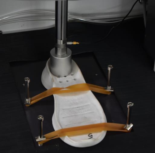 Probador de impacto de choque SATRA TM 142 con peso de caída de 8.5 kg y 11.9 kg