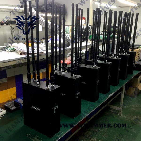 watt 1880MHz de Manpack GSM 4G 5G 120 de brouilleur de signal de sac à dos de 200m DC24V