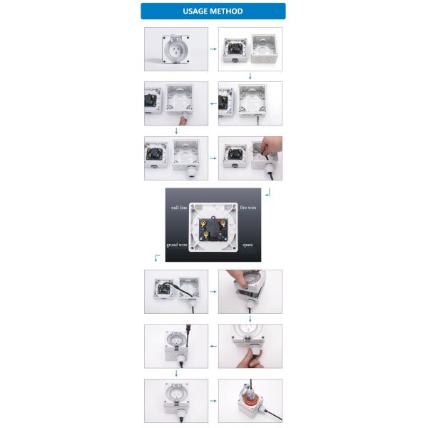 56SO 66SO series Waterproof Switch Socket Outdoor Industrial Receptacles