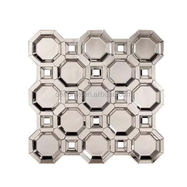 3D Decorative Wall Mirrors Custom Framed For Hotel Restaurant