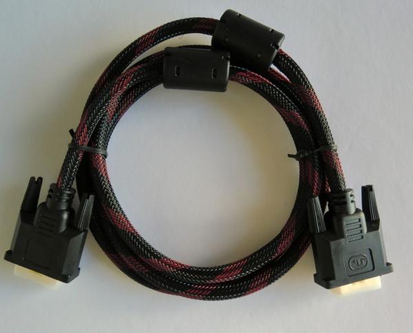 DVI Cable 30/28/26AWG Black With Gold Platerd Connector 10.2Gbps 3D 1080p HDMI Cables