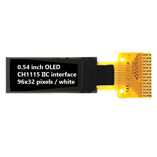 0.54 Inch I2C OLED Displays 96x32 Pixels 60cd/M2 All Viewing Angles