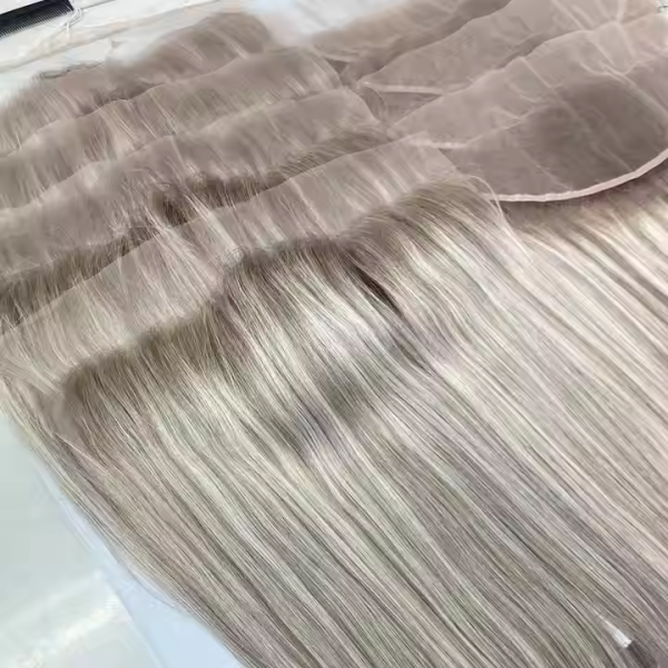 Fast Shipping Silver ,WHITE , ASHBLONE, BONDE Color 4X5 5X6 13X4 Mesh Integration System Grey Transparent HD Lace Frontal Closure