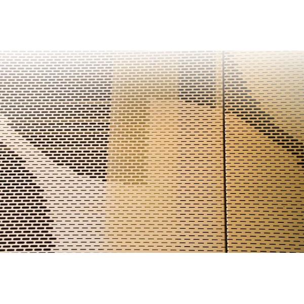 Revestimiento en polvo de paneles de pared metálicos perforados peforados para edificios gubernamentales / civiles