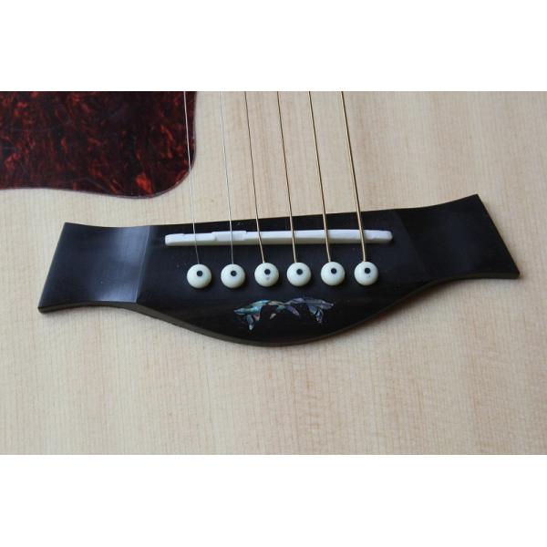 Ebony finggerboard 41-inch cutaway 916 natural wood color left handed acoustic guitar, Spruce,fishman pickup EQ