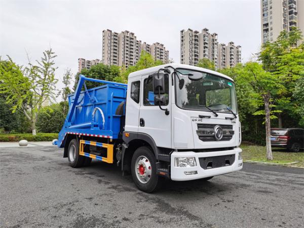 4x2 6 Wheels Swing Arm Garbage Truck 6 CBM 8 CBM 10 CBM DONGFENG Waste Management