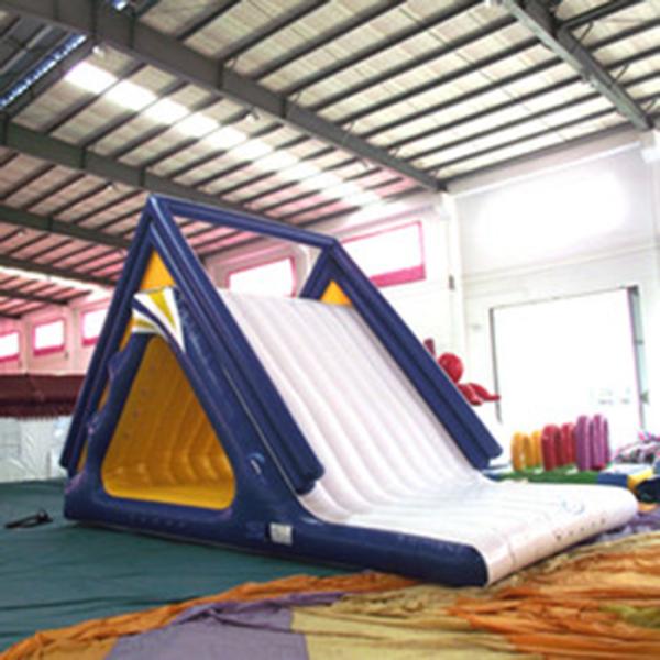 Giant lake inflatable water park Inflatable water slide jumping