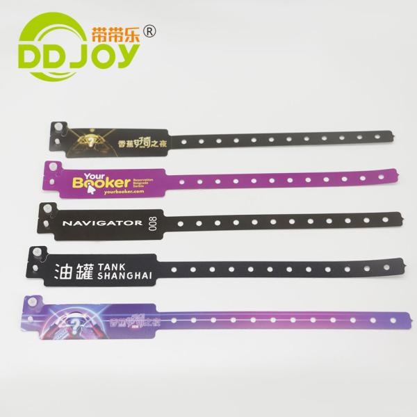 Festival Party Supply One Time Waterproof Numbered Identification Wristband for Events