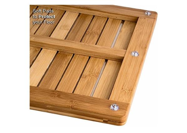 Organic Bamboo Bathroom Suppliers Mat Shower Floor Mat Non Slip