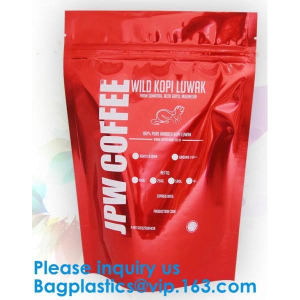 Foil Zip Lock Stand Up Food Pouches Bags With Notch For Food Storage,Hologram Foil Stand Up Zipper Pouch Bag