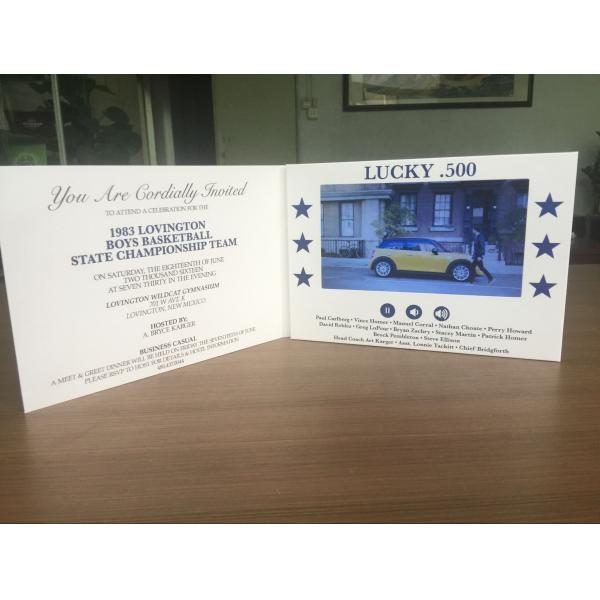 Plegable todo en uno Lcd Video Brochure Tarjeta Video Screen Brochure