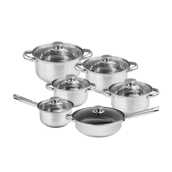 Cookware нержавеющей стали ресторана 12pcs установил подгонянный логотип