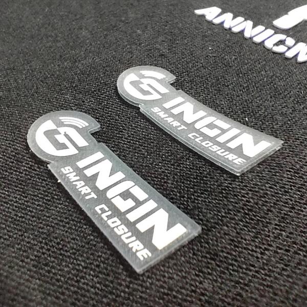 TPU Rubber Silicone Heat Transfer Logo Embossed Garment Iron On Logo Transfers