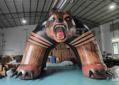 Sports Race Entrance Giant Inflatable Bear Tunnel Inflatable Bear Helmet Tunnel Inflatable Helmet Tunnel