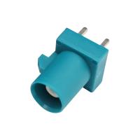 Tomada reta da cor de Waterblue do conector do PWB do cabo FAKRA do RF do código de Z