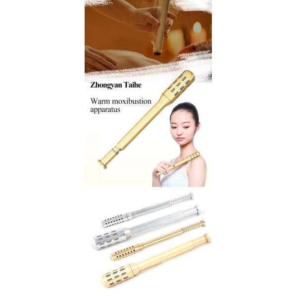 Чистый медный съемный теплый инструмент Moxibustion ручки ролика Moxa